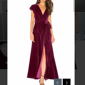 Tularosa Sid Wrap Dress in Burgundy M - NWT